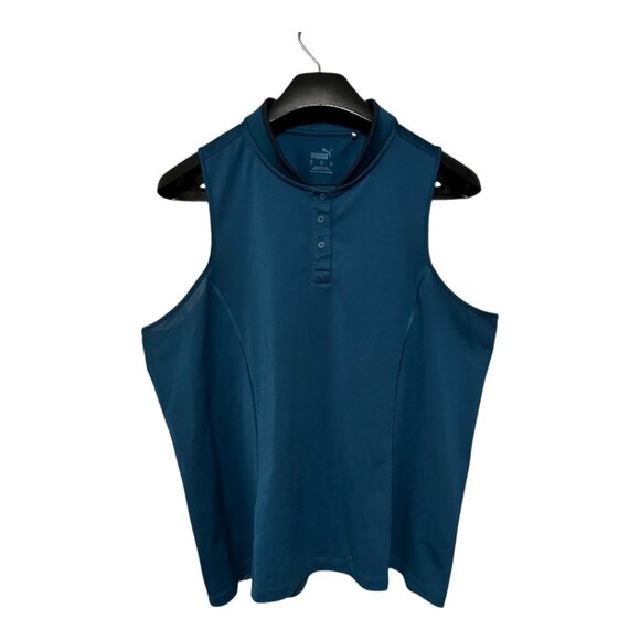 Puma Women's Range Pique Sleeveless Golf Polo - XL - Picture 1 of 4